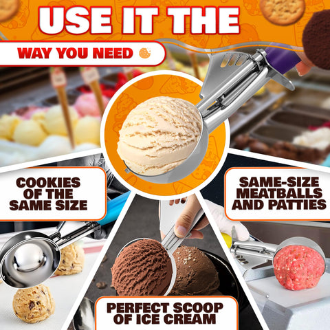 Reluen stainless steel scoops proving rust resistance and long-lasting performance in dishware.