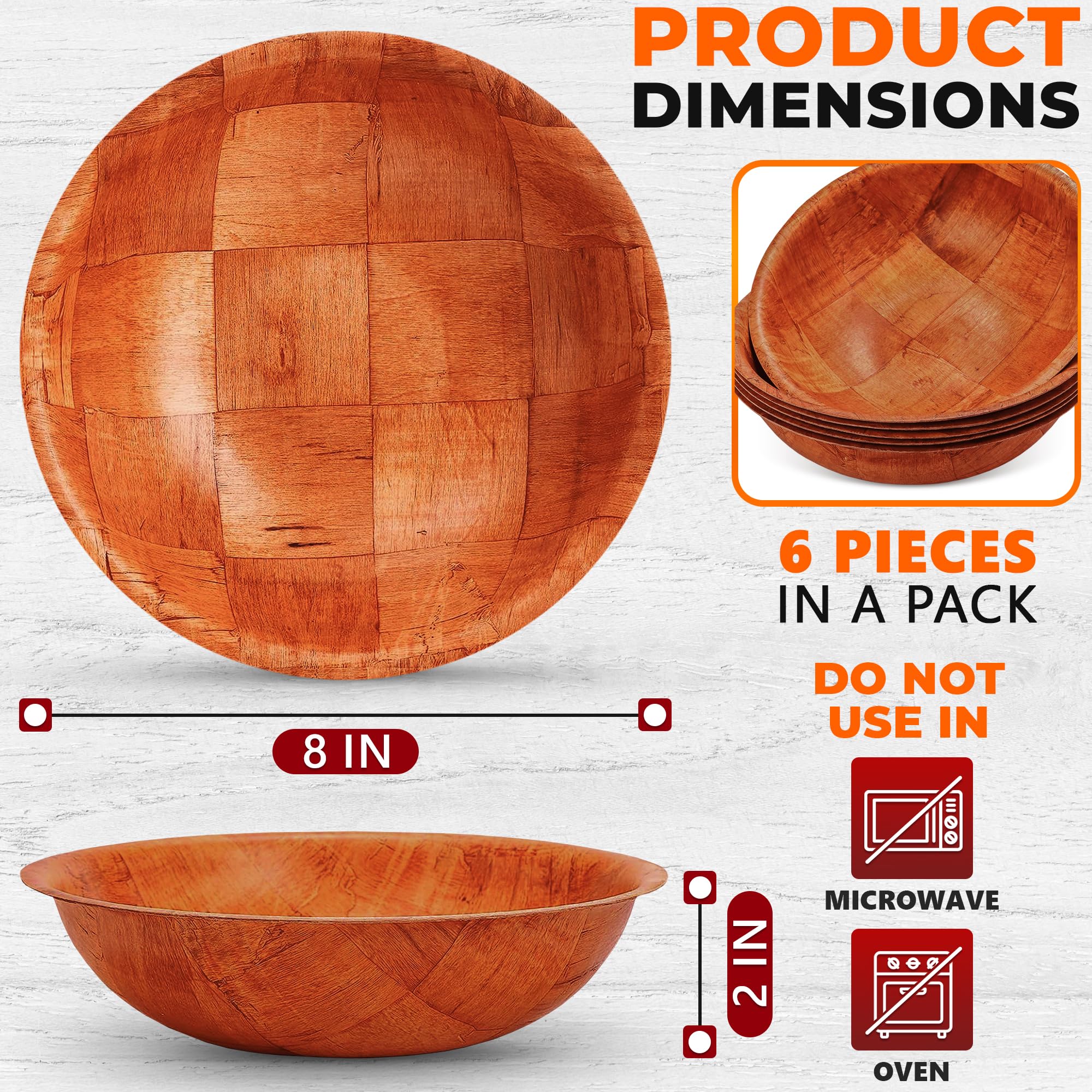 Reluen glossy wooden bowls provide easy wipe-clean surfaces for everyday side dishes