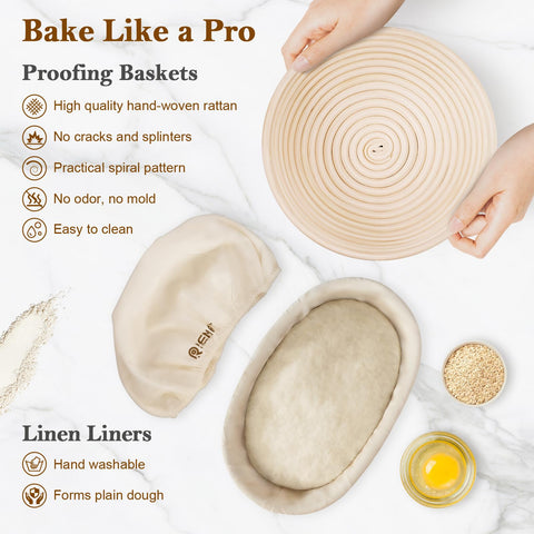 REMEIT bread sling aids easy transfer from banneton to preheated stone.