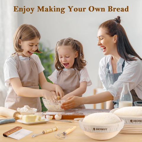 REMEIT complete kit supports home bakers with versatile bread-making tools.