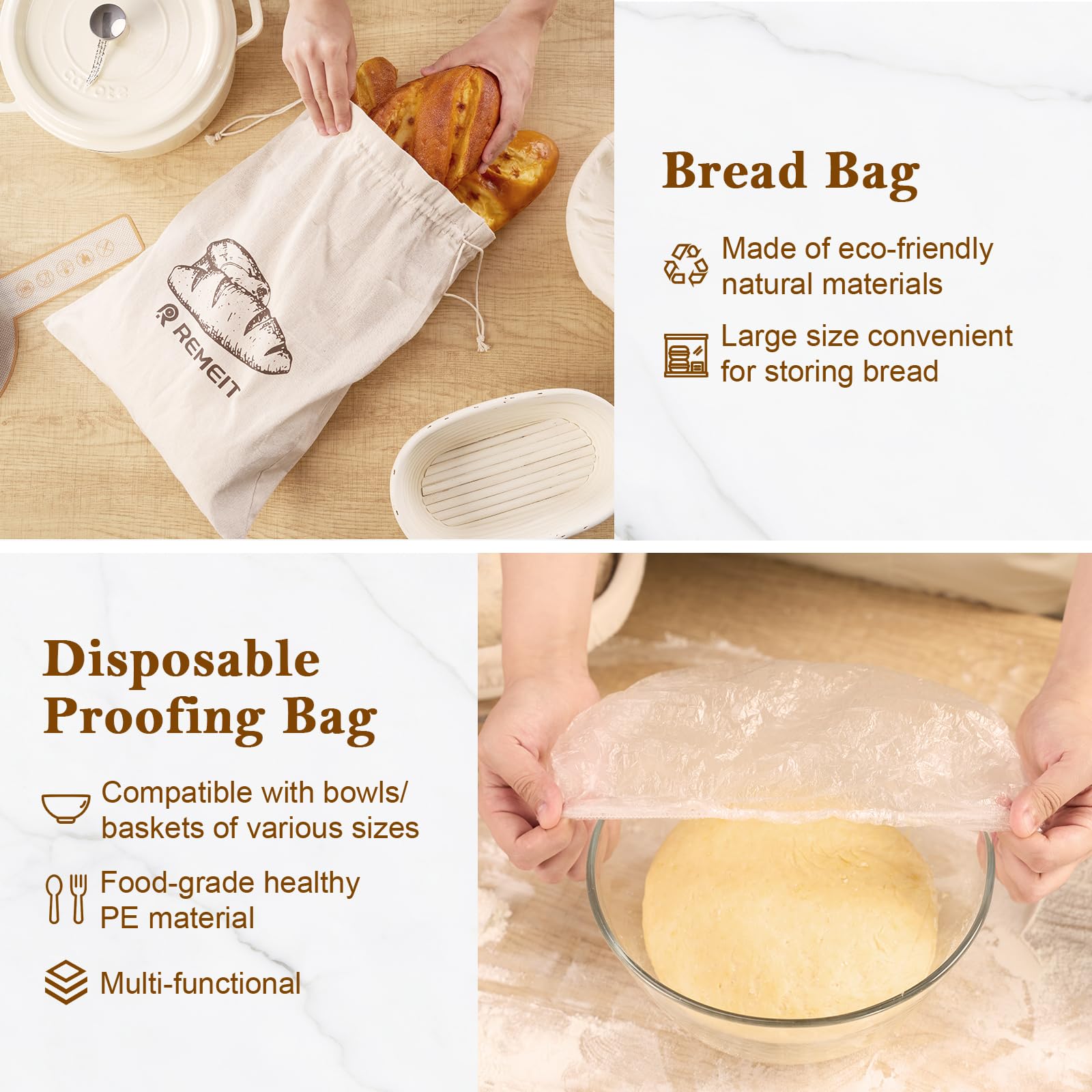 REMEIT Danish dough whisk mixes starter smoothly for consistent texture.