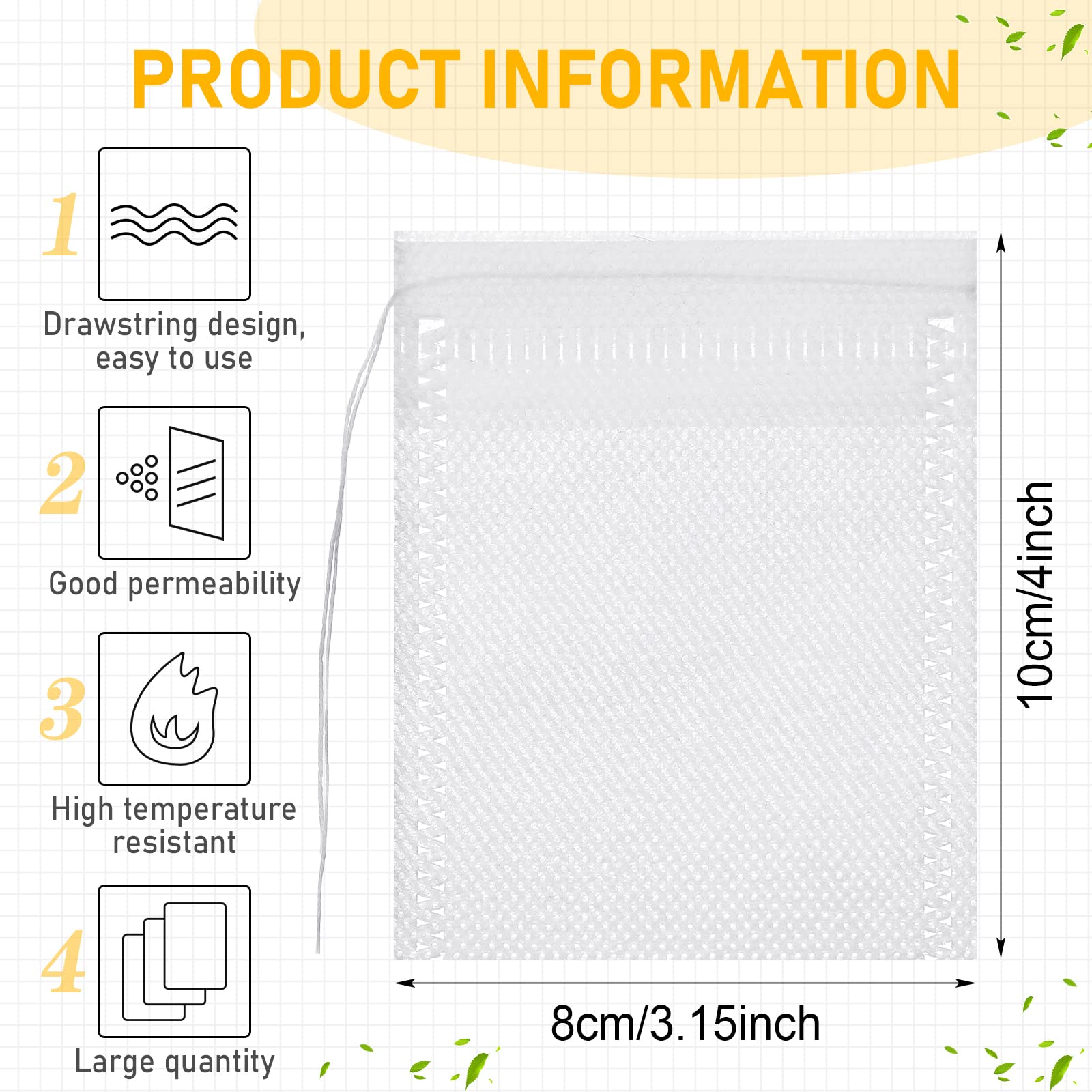 Remerry bulk 1000-pack tea bags, ideal for sharing and daily brewing