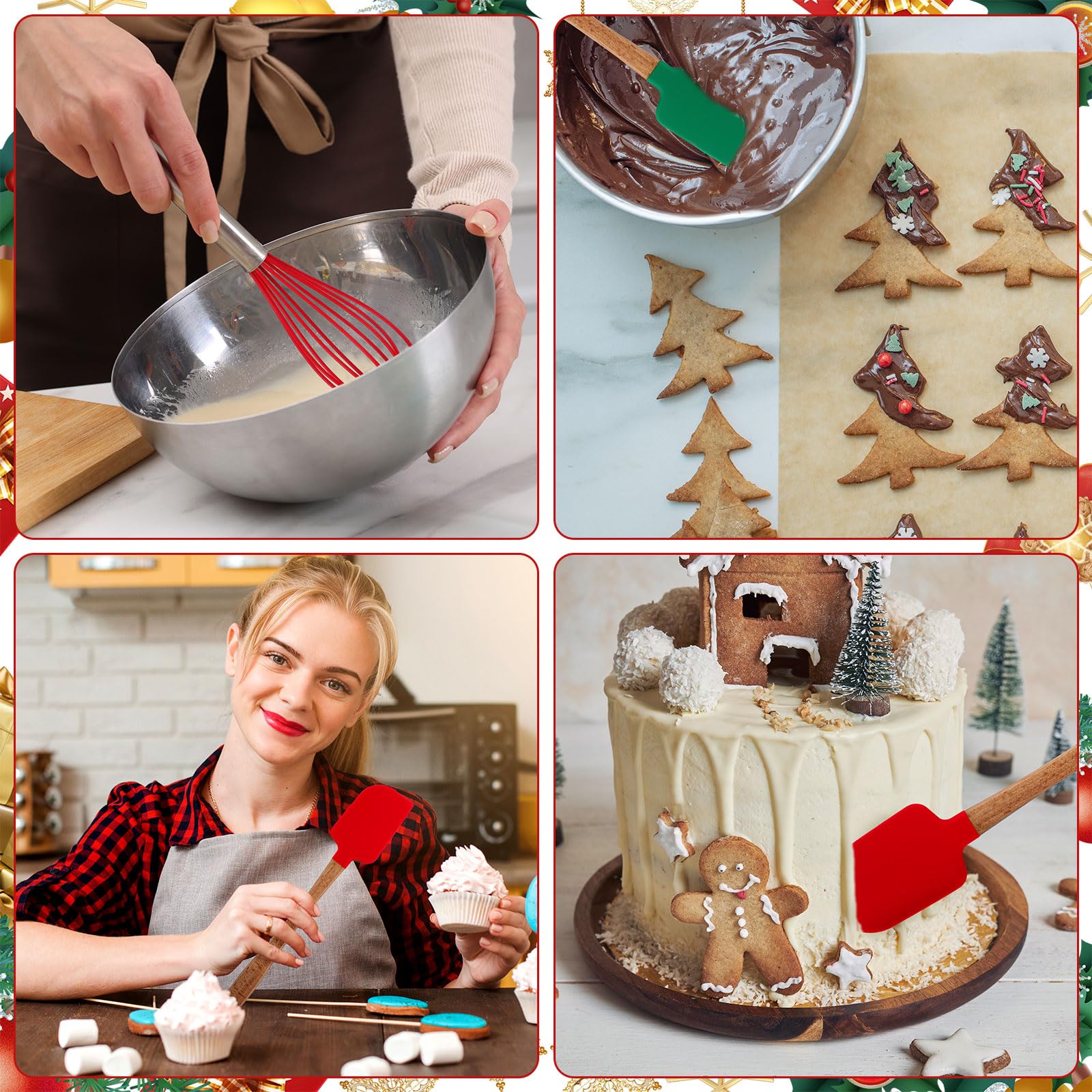 Remerry Christmas kitchen gift set combines charms and utensils for holiday prep.
