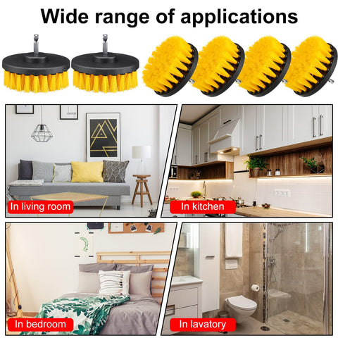 Remerry drill brush attachment grout tile cleaning without scratching