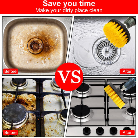Remerry drill brush attachment wide compatibility with most drills