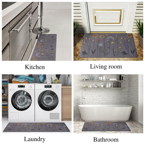 Rempry versatile mats suit kitchen, sink, office, and entryways.