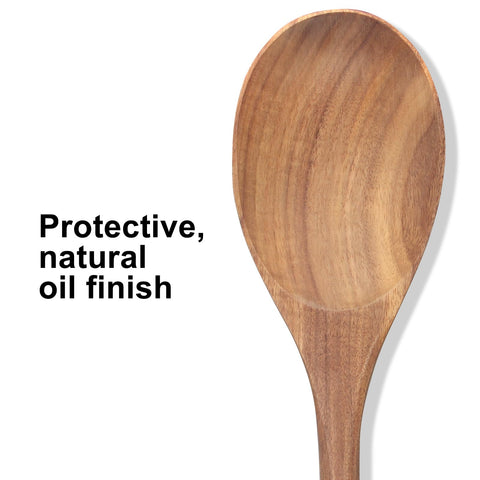 Renawe smooth finish wooden spoons for comfortable cooking experiences.