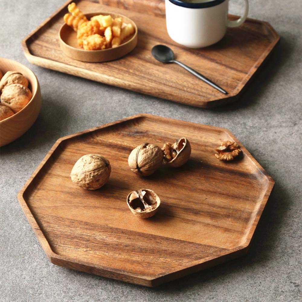 Renawe acacia charcuterie board 10in plate perfect for cheese and fruit servings.