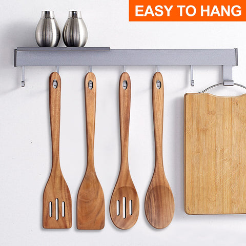 Renawe ergonomic grip wooden utensils for comfortable cooking sessions.