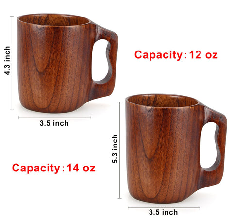 Renawe gift-ready wood mug suits beer lovers and coffee fans alike.