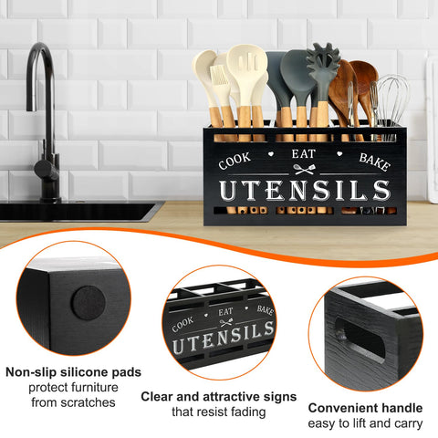 Renawe utensil caddy makes a stylish gift for organized kitchens.