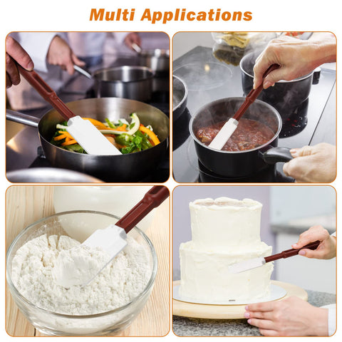 ReneeChef ergonomic contoured handle provides comfortable grip during long tasks.