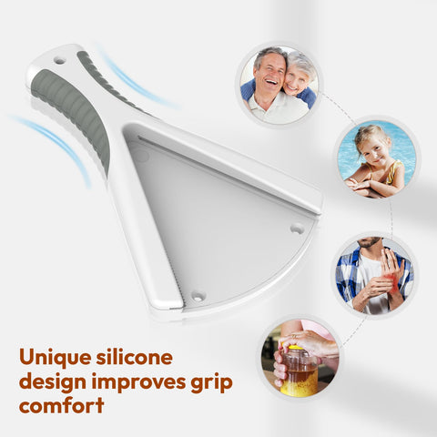 ReneeChef jar opener features durable stainless steel construction for daily use.