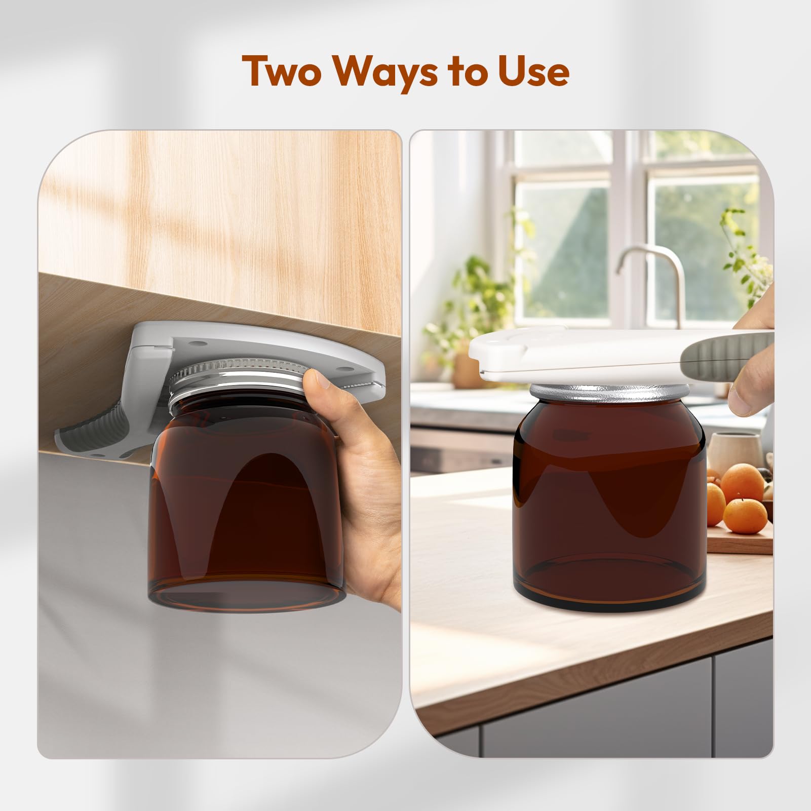 ReneeChef jar opener demonstrates V-shaped leverage for easy opening.
