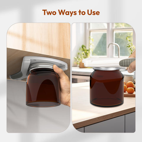 ReneeChef jar opener demonstrates V-shaped leverage for easy opening.
