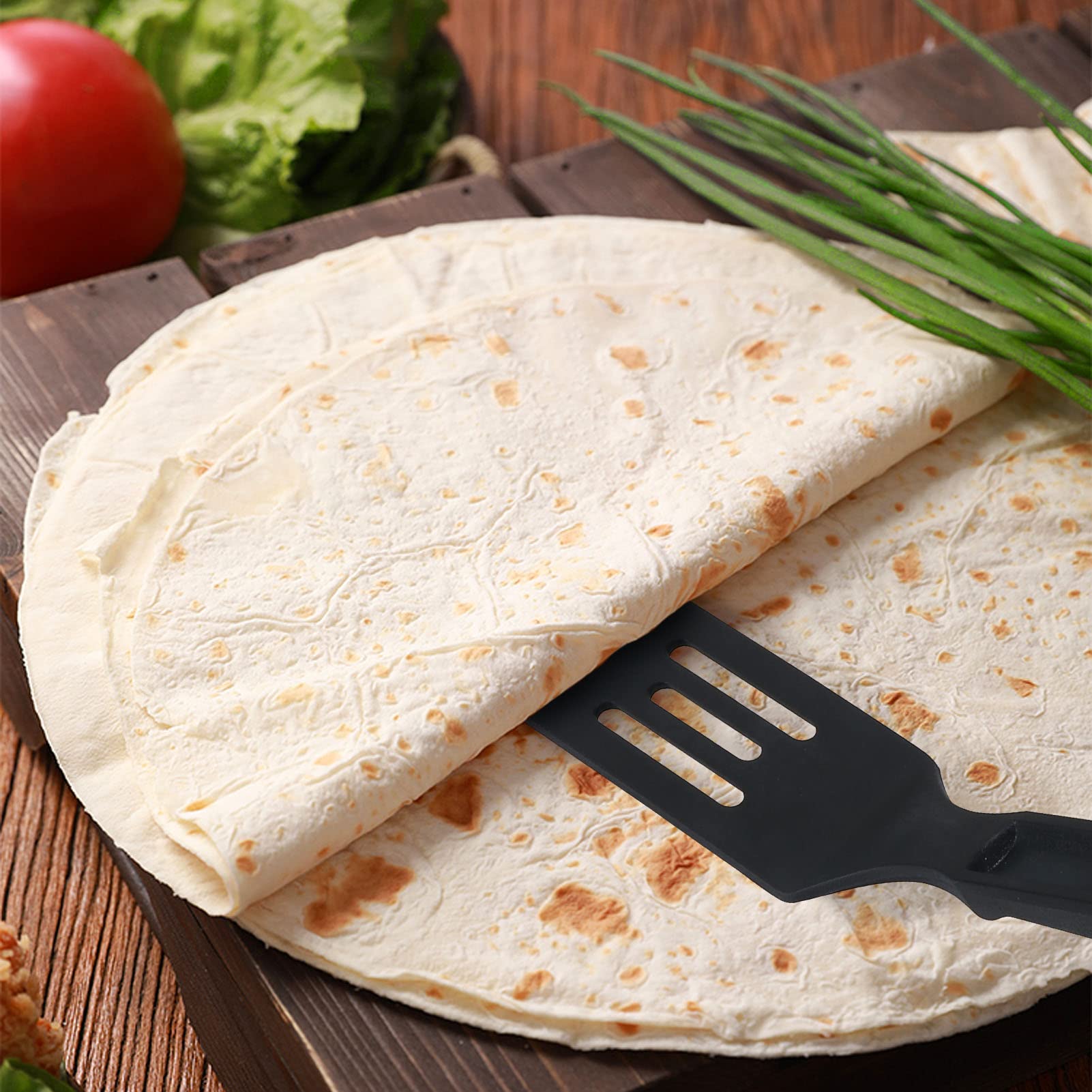 ReneeChef cookie-turner nylon spatula for even browning