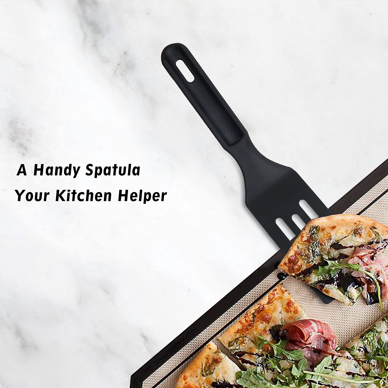 ReneeChef nylon spatula provides nonstick protection during cooking