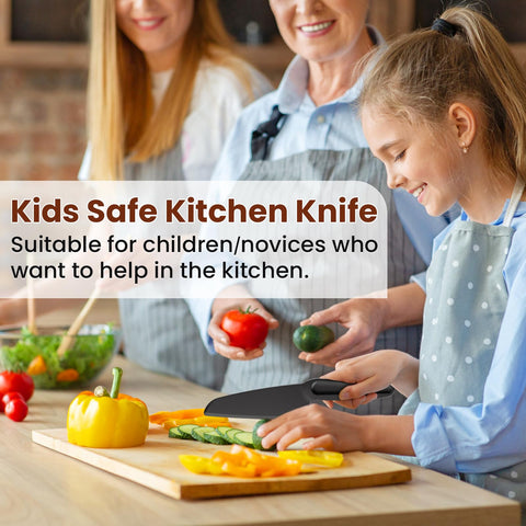 ReneeChef nylon knife child-friendly for kid kitchen helpers