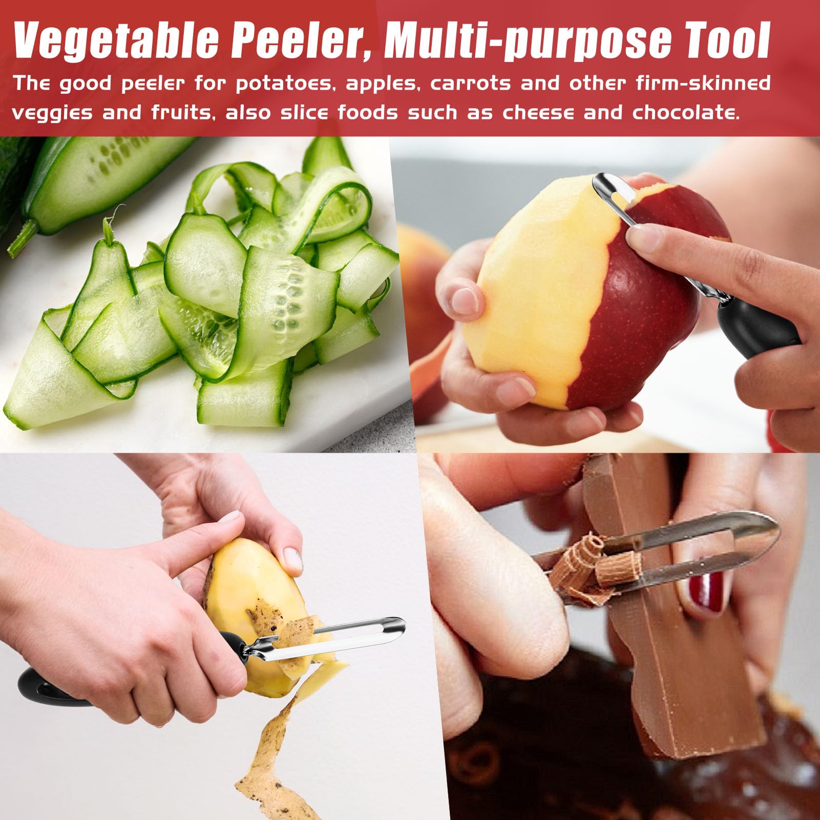 ReneeChef built-in buds remover helps prep produce quickly and neatly.