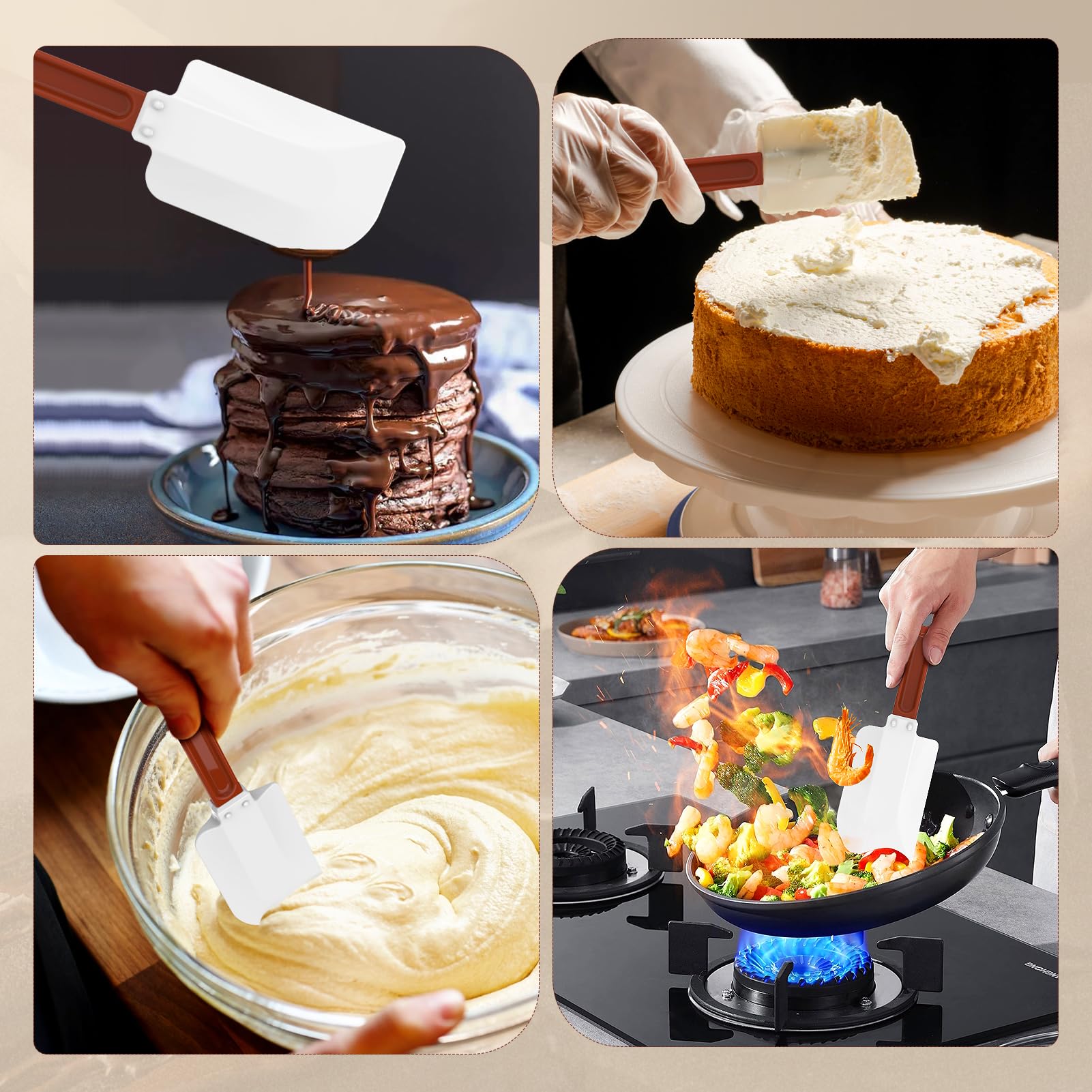 ReneeChef heat-resistant spatula stands up to caramel and toffee stirring.