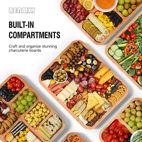 Renmxj charcuterie board is ideal for intimate gatherings and small get-togethers.