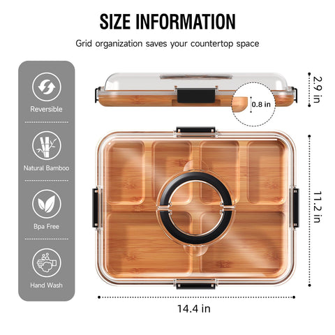 Renmxj travel-friendly charcuterie board with handle for picnics and parties.