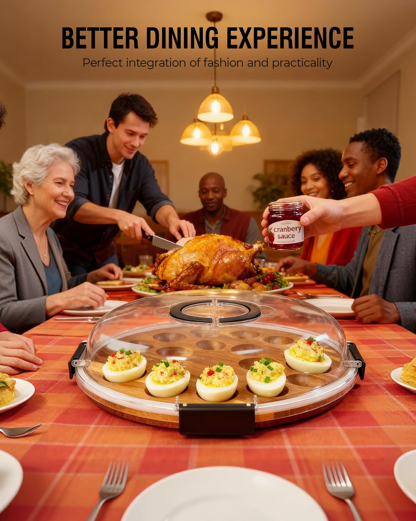 Renmxj 24-slot capacity ideal for holiday and potluck servings