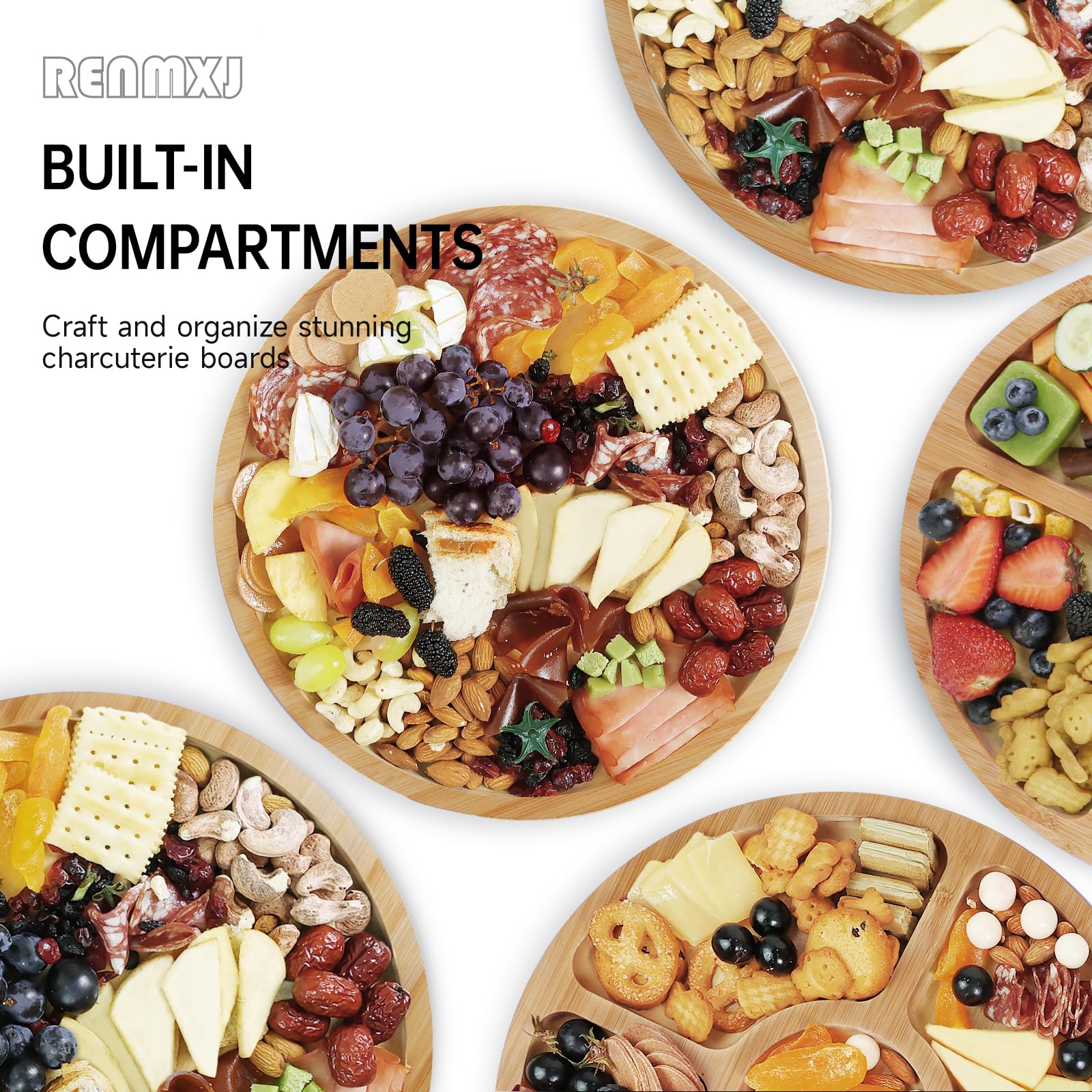 Renmxj gift-ready charcuterie board enhances home entertaining