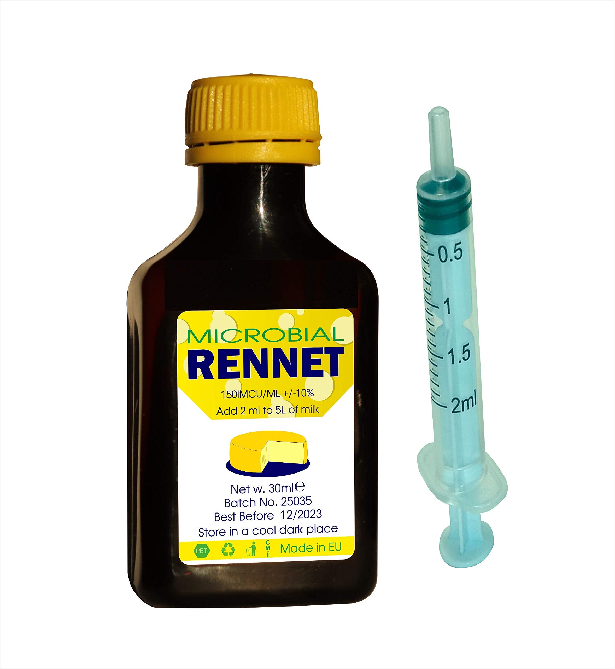Warm milk to 90°F before adding Rennet Ideal.