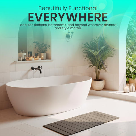 Renovisor dark gray kitchen mat – modern look and versatile use