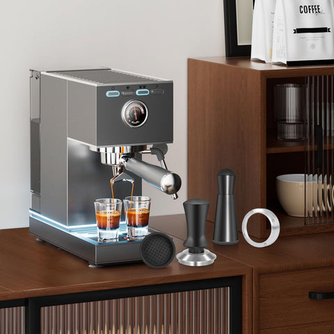 Reoszeank kitchen barista setup keeps counter organized