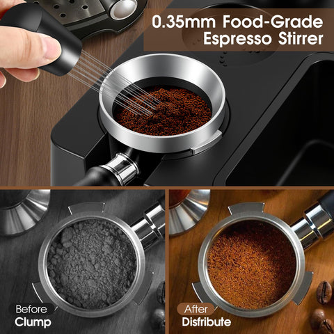 Reoszeank WDT distribution tool with fine needles evenly breaks clumps for uniform extraction.