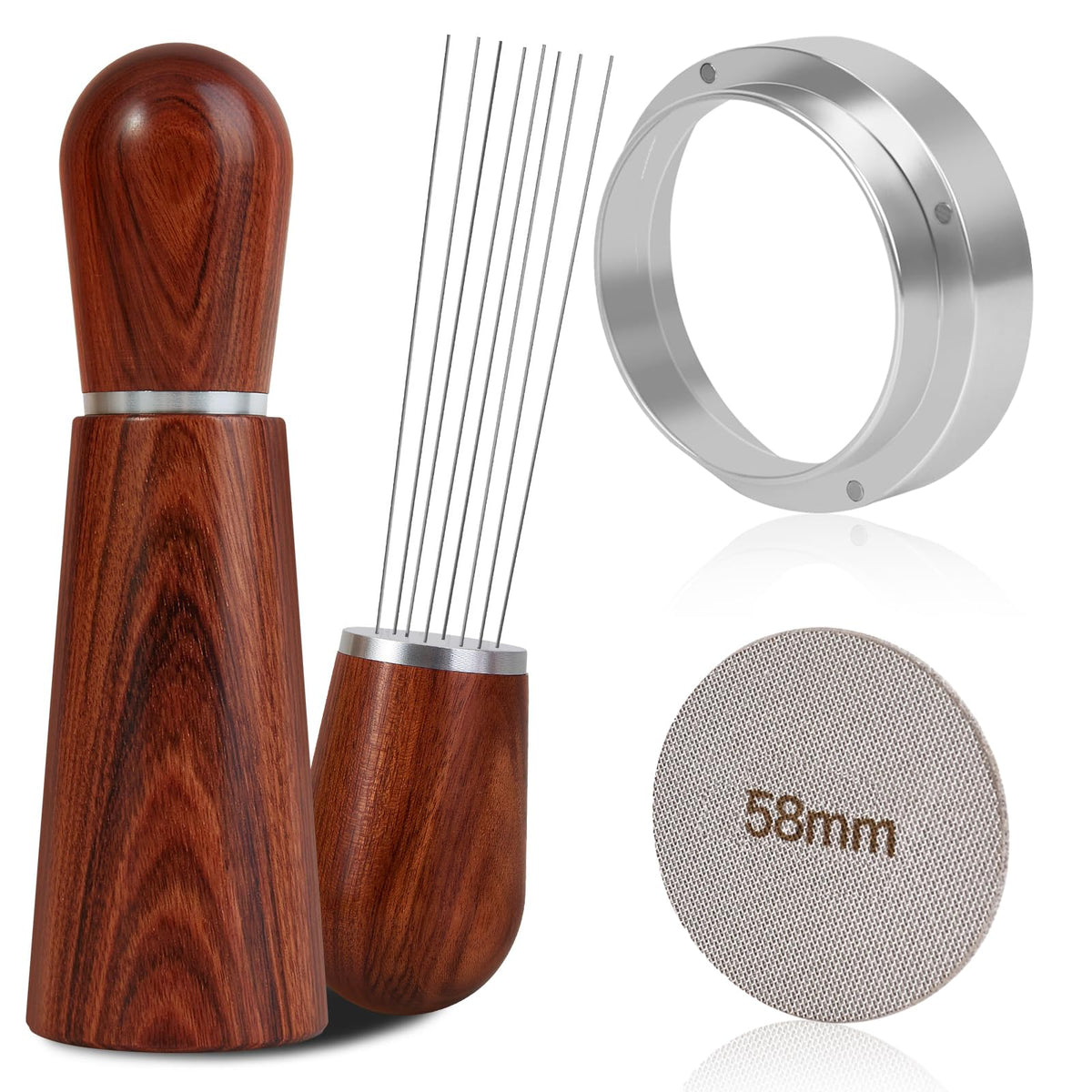 Reoszeank WDT tool with wooden handles for even bed distribution