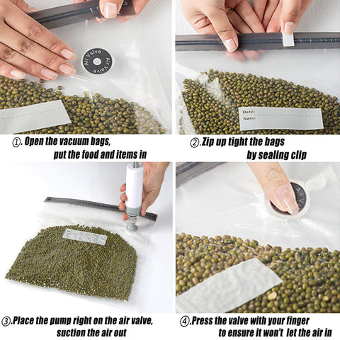 Repinsta hand pump for quick vacuum sealing and airtight storage.