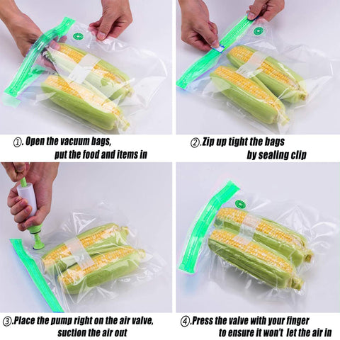 Repinsta sous vide use showing bags in action for precise cooking and storage.
