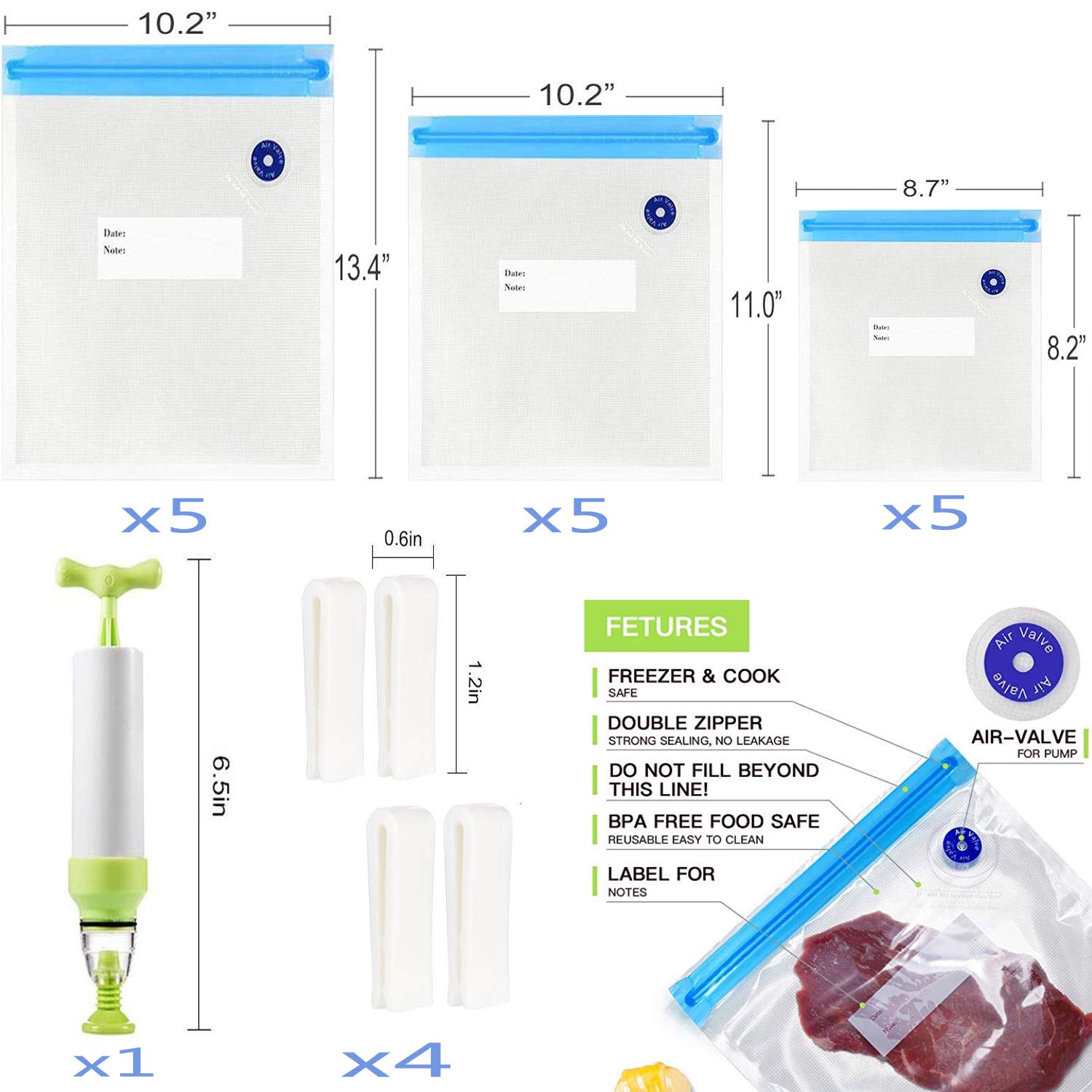 Repinsta bags work with most sous vide machines for convenience