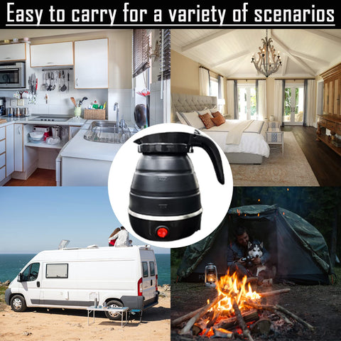 Resgitiati travel kettle heat-resistant handle for comfortable pouring