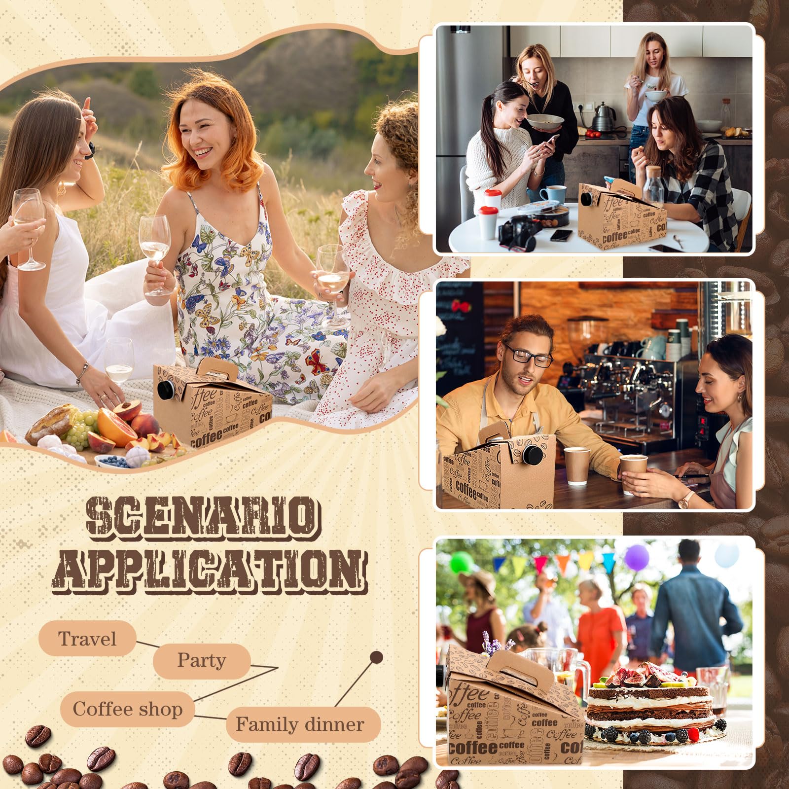 Resholder portable design ideal for catering and parties on the move.