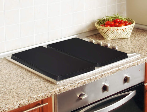 Reston Lloyd burner cover shields dust and spills when burners are idle.