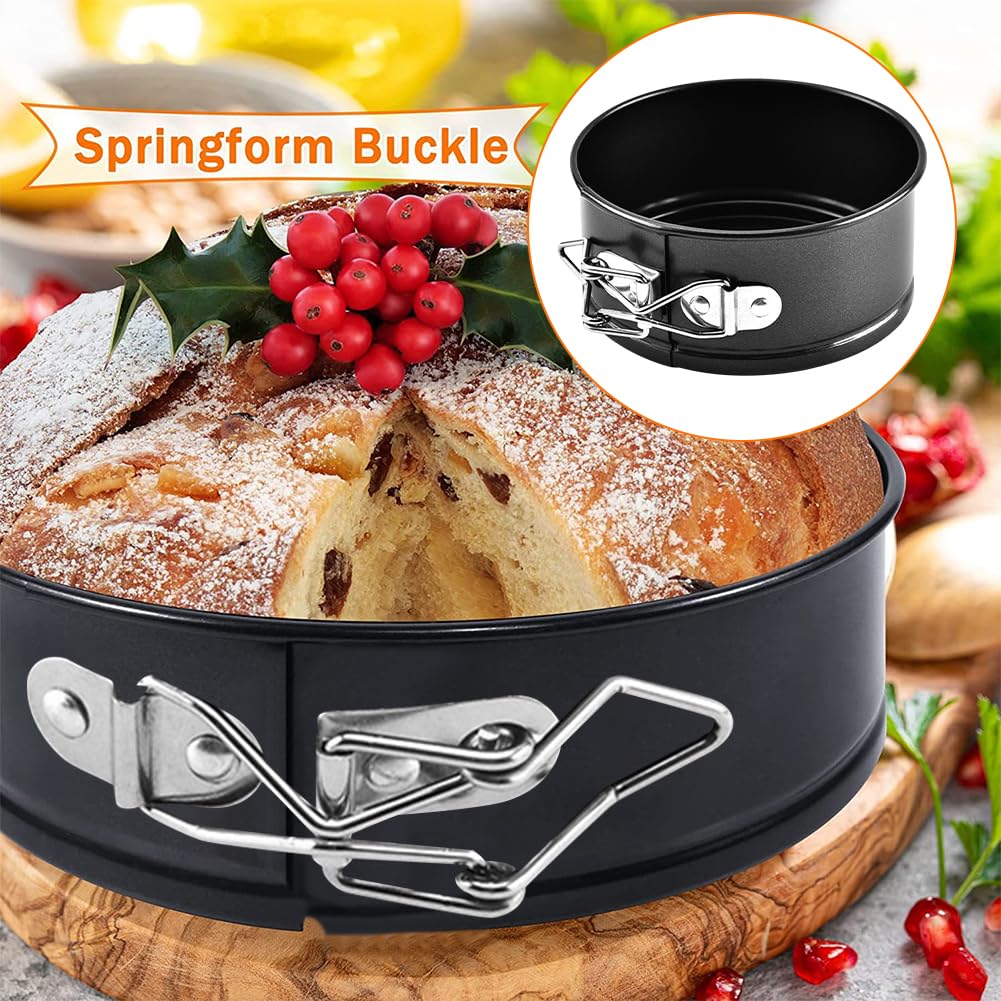 Restynic mini springform pans removable bottom enables clean release