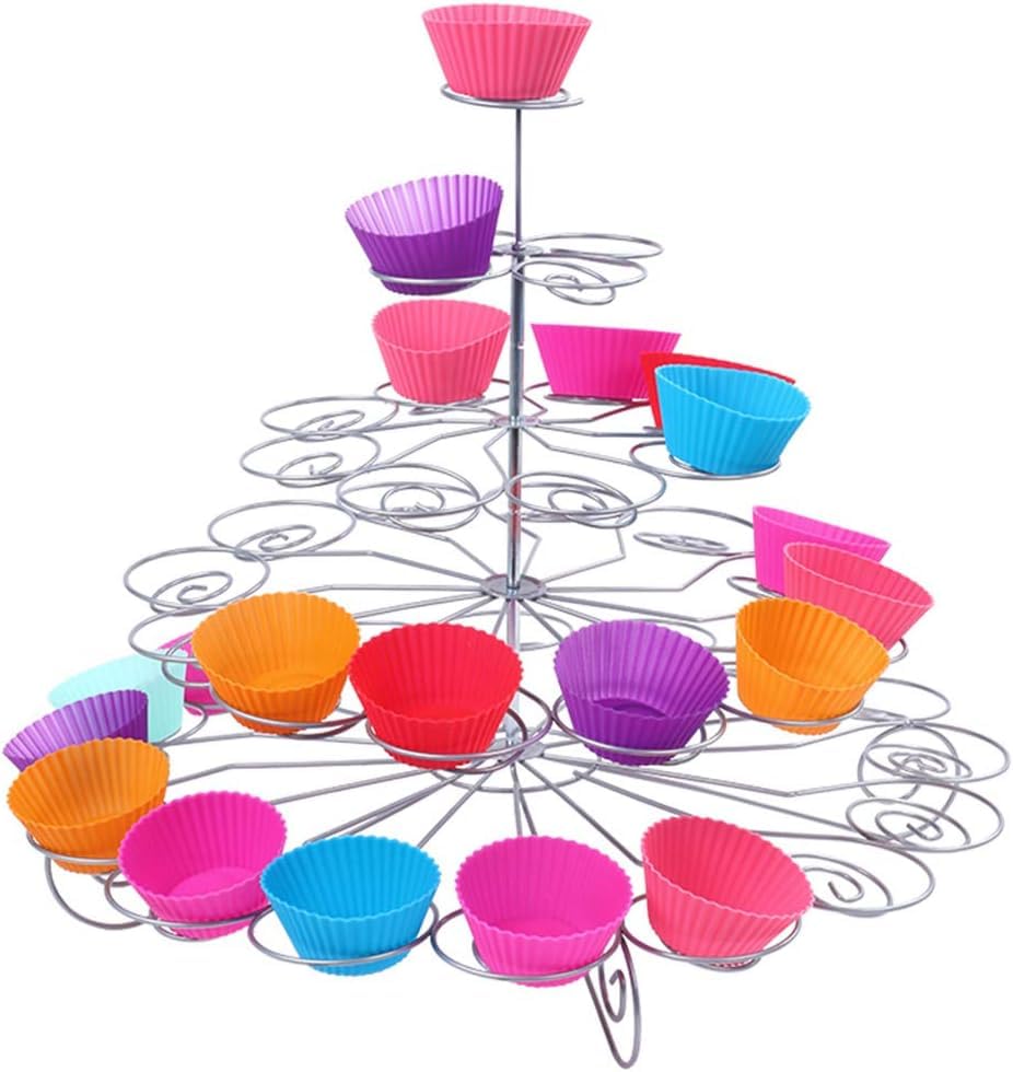 Resulzon easy-assembly cupcake stand simplifies setup for events.