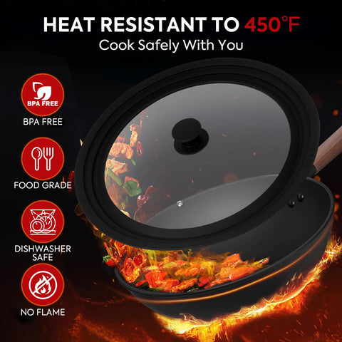 Reteno universal lid 14in for pots provides large coverage and efficient steam release.
