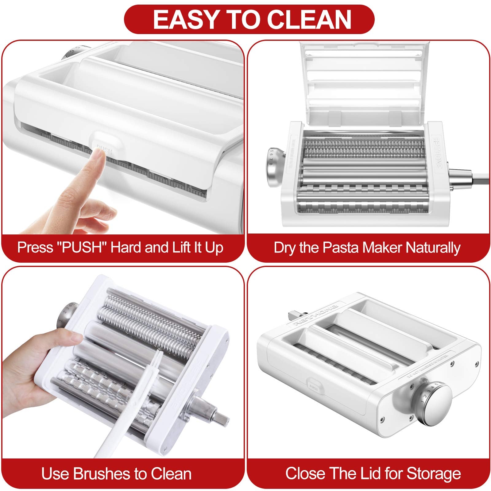 RETHONE pasta maker assembly and installation on a KitchenAid mixer