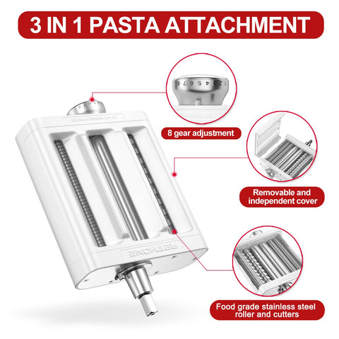 RETHONE pasta maker dough prep visual showing ready-to-roll dough prep