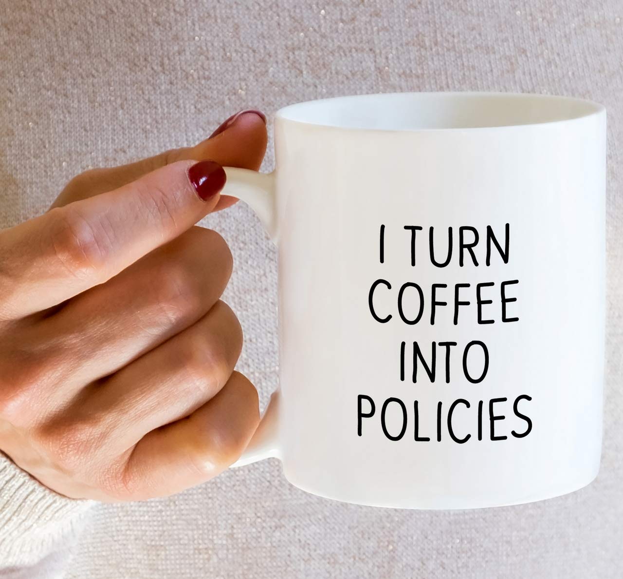 Retreez mug shown with a cozy coffee break, perfect gift option.