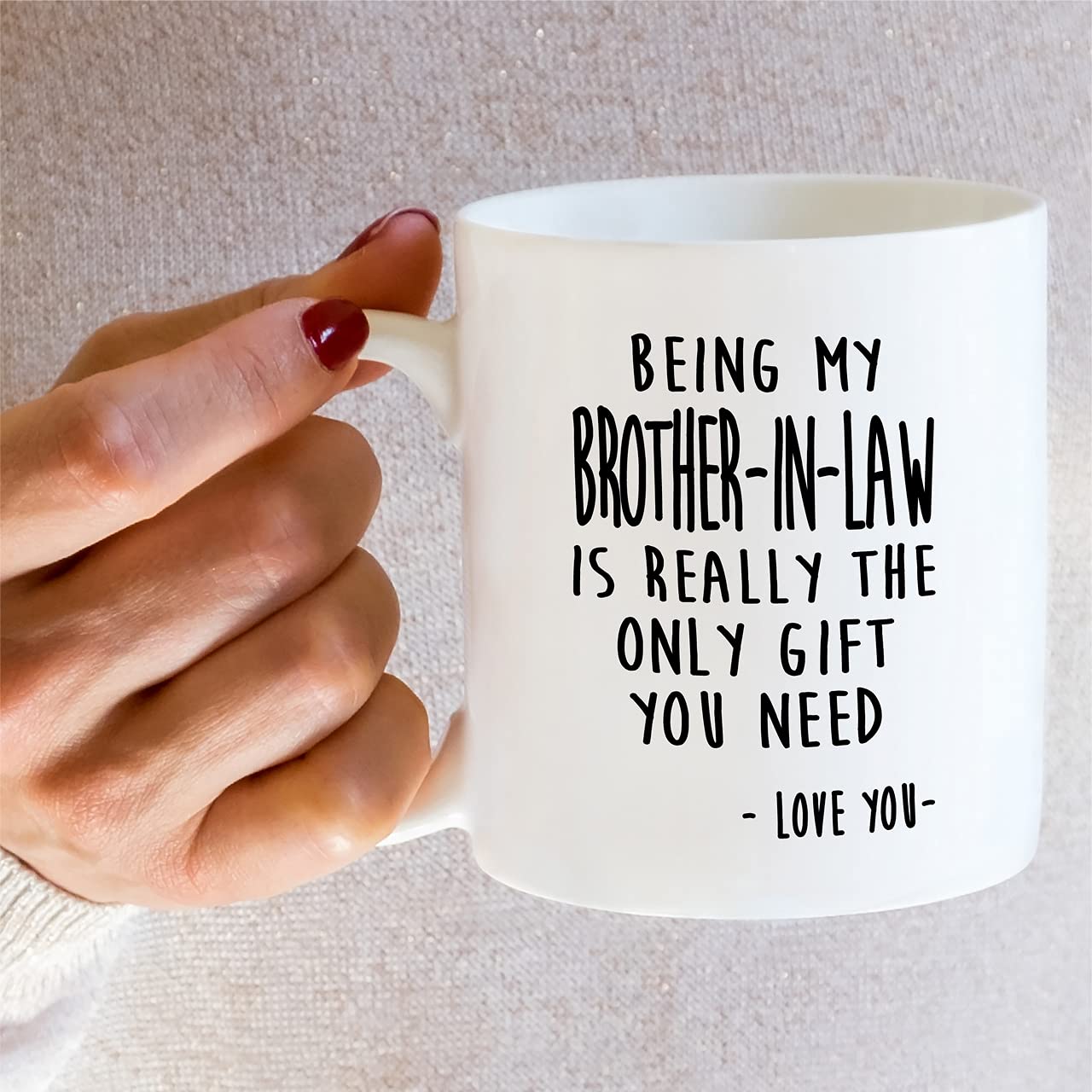 Retreez microwave-safe and dishwasher-safe mug with ergonomic handle.