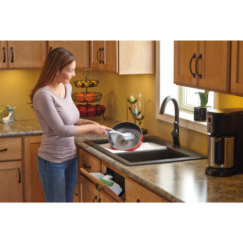 Rev-A-Shelf sink tray hinges assembly for easy setup
