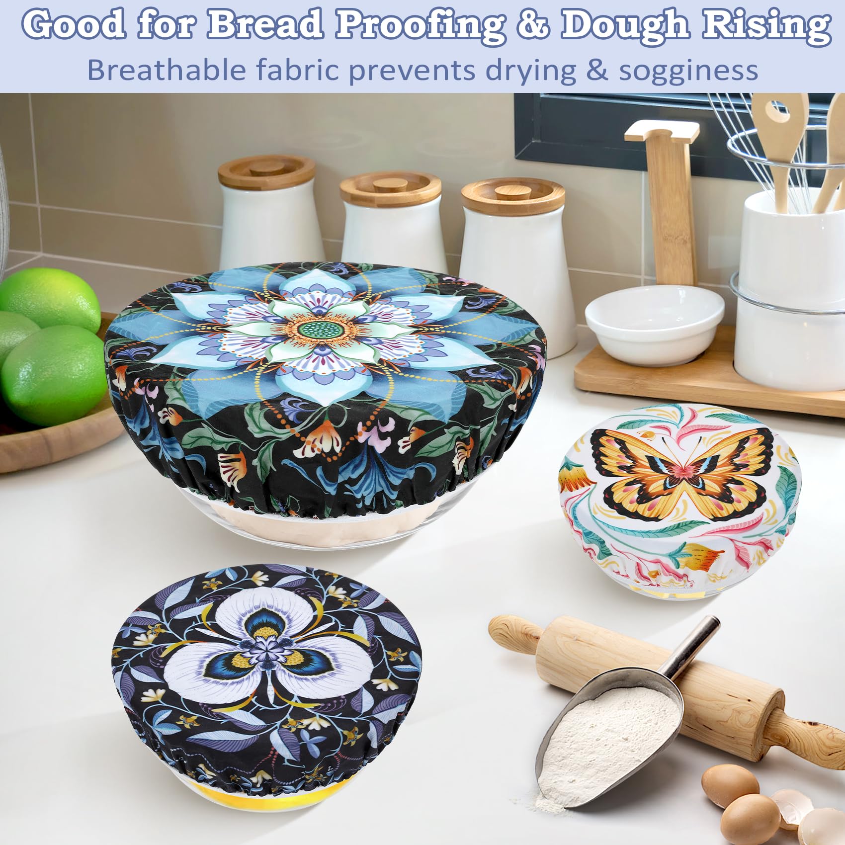 Revahope 12-inch beeswax bowl cover for large bowls and fridge storage.