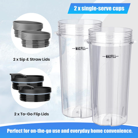 Revorit Ninja Fit leakproof to-go lid prevents spills on the move.