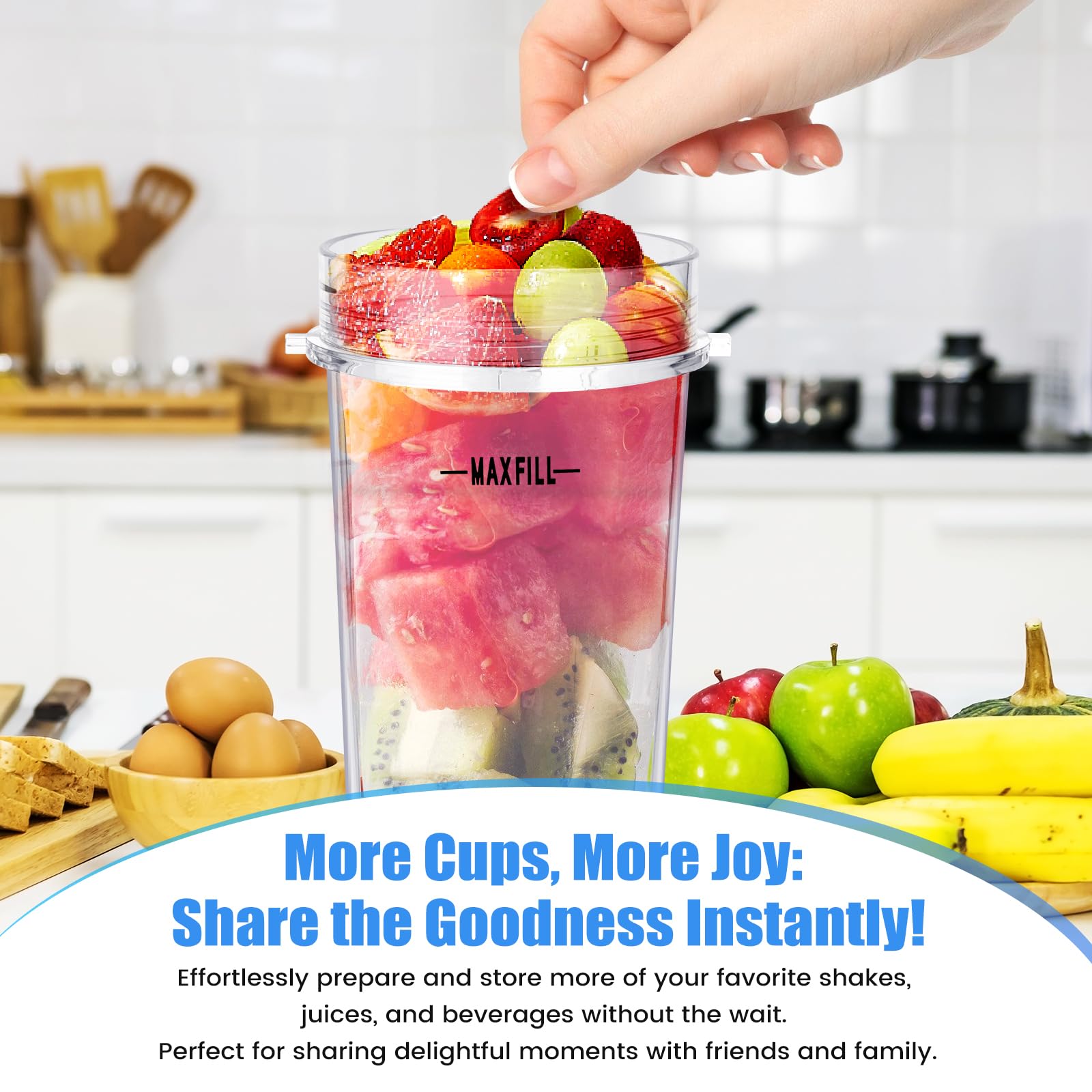 Revorit Ninja Fit two-cup set with lids and gaskets.